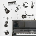thumbnail image 4 of Ensemble d'Autocollants Muraux pour notes d'Instruments de Musique, 4 of 5
