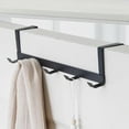 thumbnail image 6 of Knowza Over The Door Hook, 5 Hook Organizer Rack Heavy Duty Door Hanger for Coats Robes Hats Clothes Towels, Hanging Towel Rack Organizer, Easy Install Space Saving Bathroom Hooks, 6 of 6
