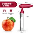 thumbnail image 3 of NOBRAND Apple Pears Core Remover Tool, Stainless Steel Fruit Cutter Seeder Slicer Knife, 1 Pack, 3 of 9