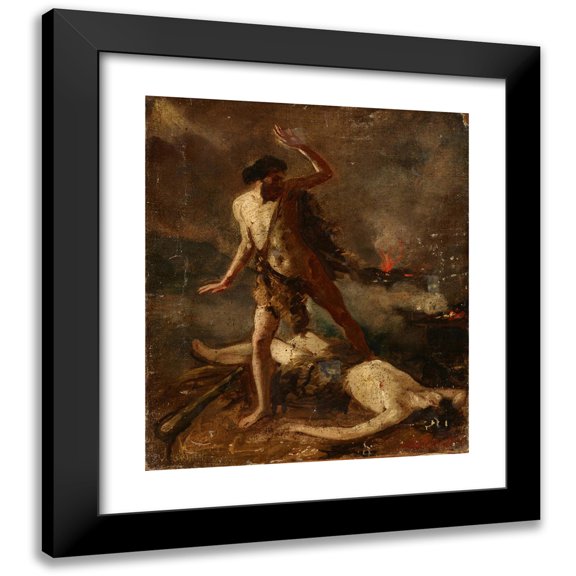 Anonymous 12x14 Black Modern Framed Museum Art Print Titled - Death of Abel