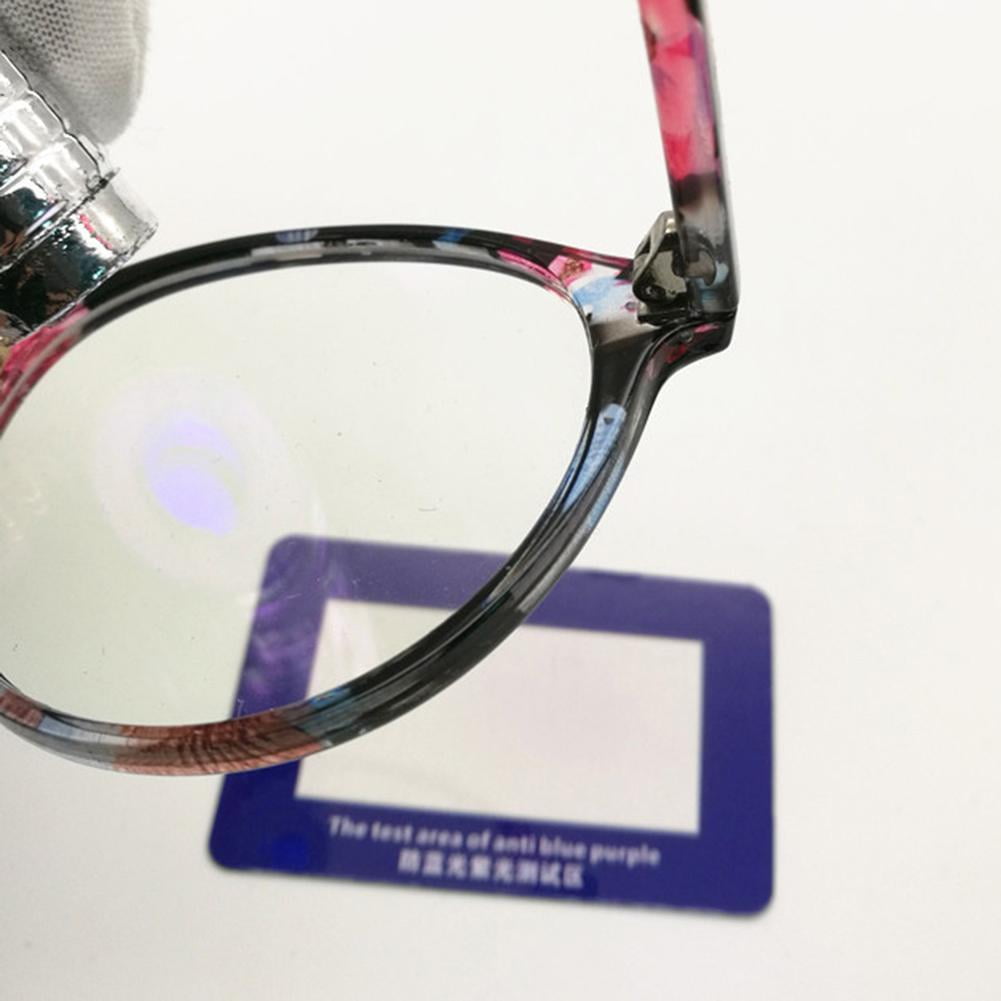 Anti-UV Test Card Sunglasses Lenses Anti-Radiation Glasses Violet Test HOT H1O0 