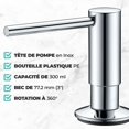 thumbnail image 3 of Mizzo Govaro Soap Dispenser with 360 Swivel Spout - Top Refillable Liquid Soap Dispenser for Kitchen Sink - Chrome Plated Stainless Steel Liquid Soap, 3 of 5