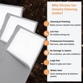 thumbnail image 4 of 1 Bag 4 Sheets 2 Colors 4 Layers Silver Polishing Cloth Jewelry Cleaning Cloth Sterling Silver Anti-Tarnish Cleaner Rectangle Mixed Color Fold: 10x20x0.2cm 2 sheets/color, 4 of 6