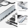 thumbnail image 3 of QUMIIRITY USB Port Connection USB Hub Extender Aluminum Alloy 1Pack for Tech Users Back to School, 3 of 8