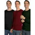 thumbnail image 2 of Swan Men's Brushed Fleece Long-Sleeve Crewneck Thermal Tops (3-Pack), 2 of 4