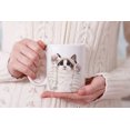 thumbnail image 7 of WIRESTER 11 Oz Ceramic Tea Cup Coffee Mug, Chocolate Bicolor Ragdoll Cat Paws Up, 7 of 7