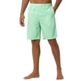 thumbnail image 5 of INSPIRE CHIC Men's Casual Summer Holiday Drawstring Waist Beach Striped Swimwear Shorts 38 Light Green, 5 of 6