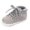 Grey, variant on Gyujnb Boys Girls High Top Crib Shoes, Lace up Flat Sole Comfortable Solid Color Baby Shoes(Toddler),12-18 Months