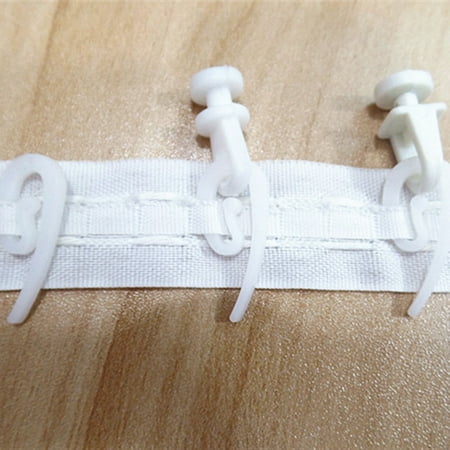 10pcs Plastic Curtain Rail Track Gliders Sliders Hooks For Window