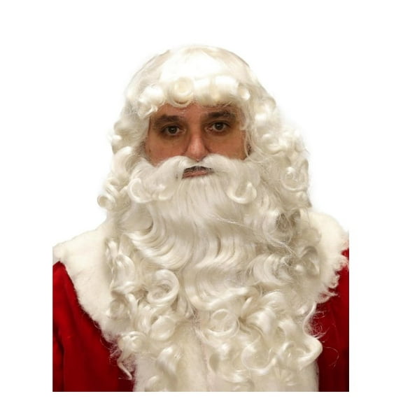Royal Santa Wig Beard & Moustache Set - Deluxe Costume Accessories - One Size