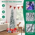 thumbnail image 4 of Lápiz flocado preiluminado Christmas Tree Goplus de 1,5 m con 150 LED, 4 of 8