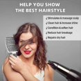 thumbnail image 3 of Hair Brush, Boar Bristle Paddle Hairbrush For Women, Soft Massage Hair Comb, Detangle Hair Brush For Long Thick Curly Hair, Reducing Hair Breakage And, 3 of 5