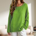 thumbnail image 2 of Sweaters for Women Oversized Crewneck Long Sleeve Chunky Knit Pullover Sweaters Tops Trendy Fall Outfits, 2 of 7