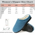 thumbnail image 5 of cosyone1997 Fuzzy Two-Tone Slippers for Women Memory Foam House Shoes with Non-slip Sole for Indoor and Outdoor Comfort, 5 of 5