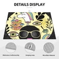 thumbnail image 4 of Bingfone Black Head Woman With Unicorn Hair，African Women ,18" X 24"Dish Drying Mat For Kitchen Counter,Ultra Absorbent Microfiber, 4 of 9