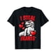 thumbnail image 2 of Camiseta de San Valentín con diseño de dinosaurio "Robo corazones", para niños y hombres, ideal para el día del niño. Camisetas de ocio., 2 of 8