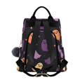 thumbnail image 2 of FORMRS Women's Travel Backpack Purse Anti-Theft Hidden Pockets Casual Shoulder Bag, Halloween Purple Ghosts, 2 of 7
