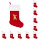 thumbnail image 1 of Wosthever Medias navideñas personalizadas rojas: ambiente festivo con tejido de precisión El tejido de precisión es grande Red K K roja grande 10Conjunto, 1 of 6