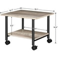 thumbnail image 6 of HOOBRO Industrial Printer Stand 2-Tier Under Desk Storage Cart Home Office BG02PS01, 6 of 9
