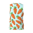 thumbnail image 3 of Gaeub Cartoon Carrot Men's Mesh Basketball Jersey, Quick-Drying Sleeveless Top S-4XL, Loose Muscle Tank Top -4X-Large, 3 of 9