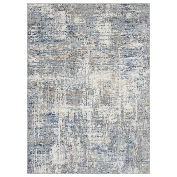 United Weavers Austin Area Rug 4540 20160 Elegance Blue Vintage Scratched 12' 6" x 15' Rectangle