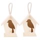 thumbnail image 2 of 2Pcs Outdoor Hanging Wooden Birdhouse Birds Nesting Box Crafts Ornament Garden Decoration, 2 of 4