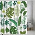 thumbnail image 3 of sunsanly Waterproof Shower Curtain with Hooks Exquisite Pattern Quick-drying Plants Print Shower Curtain Decoration Bathroom Supplies, 3 of 8