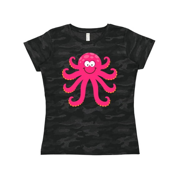 Inktastic Octopus Sea Creature Pink Girls Women's T-Shirt