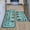 Teal Kitchen, variant on Sunflower Kitchen Rugs and Mats Set of 2, Farmhouse Sunflower Kitchen Decor and Accessories Decoration, Grey sunflower Kitchen Rug Non-skid Washable Kitchen Mats for Floor, 17"x 47"+17"x 30"