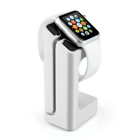 Apple Watch Stand (White) - Charger Charging Stand Bracket Docking Station Platform Cradle Holder for Apple Watch iWatch Both 38mm and 42mm Models