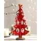 thumbnail image 5 of Mini árbol de navidad de madera con percha para decoración de árbol de navidad de madera decoración de escritorio mini adornos diy 3d árbol de navidad mini adornos rojo Fason WLJ-3644, 5 of 5