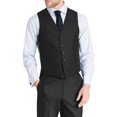 thumbnail image 2 of Mens Three Piece Two Button Slim Fit Italian Styled Single Breasted Suit Set | Black Navy Charcoal Gray Lightgray Beige Indigo, 2 of 6