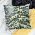 thumbnail image 2 of BANET Merry Christmas Watercolor Painting Lumbar Decorative Throw Pillow Cover Cushion Case for Bed Sofa Holiday Outdoor 20x20in, 2 of 5