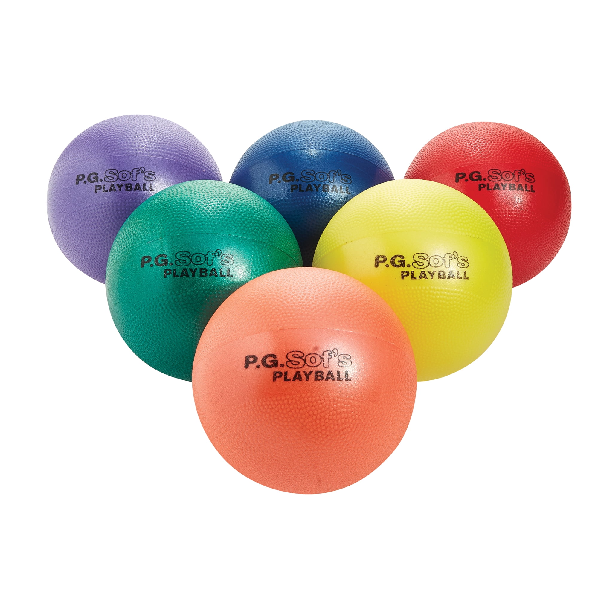 Set of Six with Carry Bag and Pump Included GoSports 10" Playground Ball 