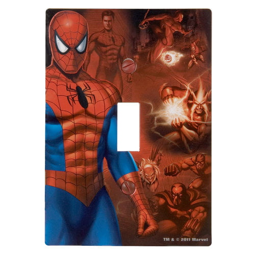 Spiderman Decorative Double Toggle Light Switch Plate Cover