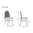 thumbnail image 6 of Manhattan Comfort Paragon 19.29" Wood Dining Chair w/ Cushion in Natural (4 Pc), 6 of 7