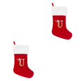 thumbnail image 4 of Ounissouiy Calcetín rústico de Navidad de felpa supersuave: tejido de alta para un aspecto elegante y a la moda, rojo grande U U roja grande 2Conjunto, 4 of 6