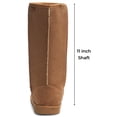 thumbnail image 5 of Alpine Swiss Womens Boot Mid Calf 11.5” Faux Fur Shearling Moccasin Comfort Shoe, 5 of 8