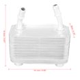 thumbnail image 2 of 17207500754 Auto Engine Oil Cooler Metal Silver Tone for BMW X5 2000-2006, 2 of 7