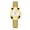 women's watch 2512-BJ, variant on Unisex Stylish Casual Stainless Steel Wristwatch, Golden
