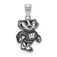 thumbnail image 1 of FB Jewels Sterling S. Rh-p LogoArt University of Wisconsin Large Enamel Pendant, 1 of 2
