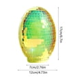 thumbnail image 3 of dajkiuy Mirrored Easter Eggs, Light Up Plastic Eggs Colorful Bulks for Easter Hunt, Filling Treats, Easter Basket Stuffers, 3 of 6