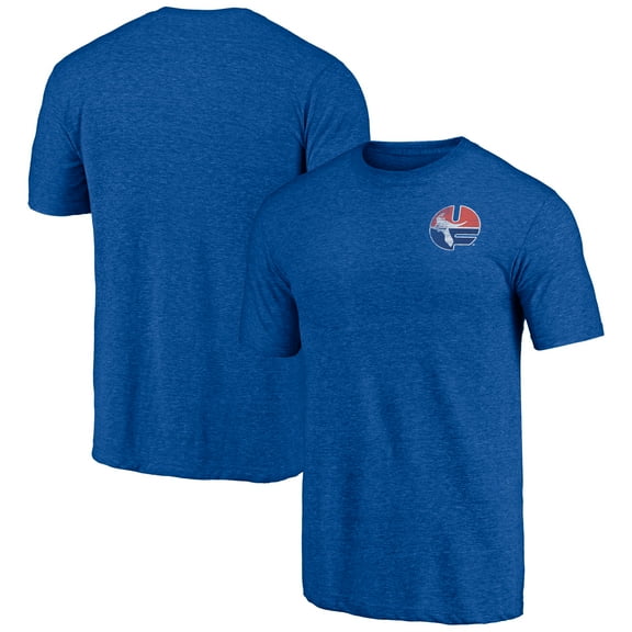Men's Royal Florida Gators Vault Left Chest Distressed Tri-Blend T-Shirt