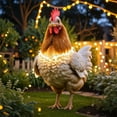 thumbnail image 2 of asddcavvf Christmas Animal Outdoor Garden Chicken Ground Plug Decoration Outdoor Christmas Animal Ground Plug 2D Small Garden Flags for outside with Sign Language Garden Label Outdoor Metal Cards for, 2 of 4