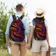 thumbnail image 4 of Disketp A Bright Abstract Mochila de Lona Estampada, Mochila Escolar de Viaje Ligera para Estudiantes y Portátil-Small, 4 of 5