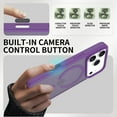 thumbnail image 3 of ELEHOLD Ultra-Thin Magnetic Case For iPhone 17 Pro Max, Shockproof TPU Frame Hard PC Back Matte Anti-Fingerprint Protective Magnetic Protective Case For iPhone 17 Pro Max,Darkpurple, 3 of 6