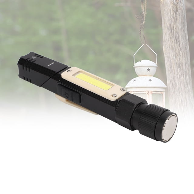 Linterna Recargable USB, Linterna De aleación De Aluminio 3 En 1 Multifunción Plegable De 90 Grados Para Exteriores