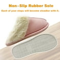 thumbnail image 5 of Evlmd Fuzzy House Slippers for Women, Memory Foam Fluffy Soft Warm Slip On House Slippers, Anti-Skid Cozy Plush for Indoor Outdoor, 5 of 7