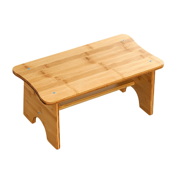 Melantax Toilet stool non-slip footstool small step stool wooden step stool