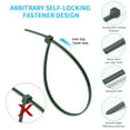 thumbnail image 3 of Trianu 1000Pcs Garden Green Zip Tie, 3.93inch 3 mm Nylon UV Resistant Cable Tie for Indoor and Outdoor Use - Ideal for Bundling and Securing Objects, 3 of 5